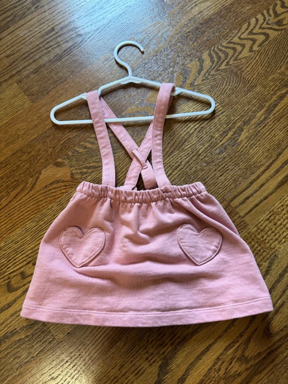 Carter's Pink Heart Pocket Suspender Skirt | 18M